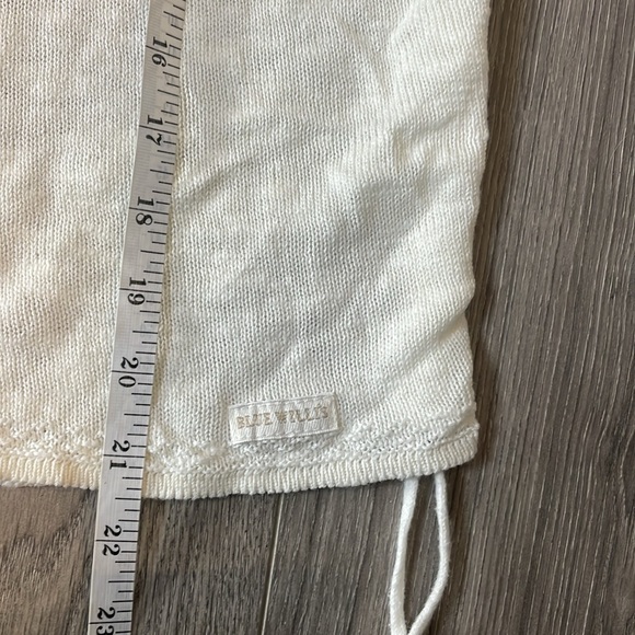 Life Blue Willi’s  Cream Linen & cotton tank with side Ruching . - Picture 9 of 10